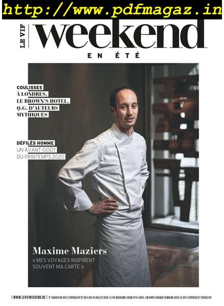 Le Vif Weekend – 4 Juillet 2019 Cover