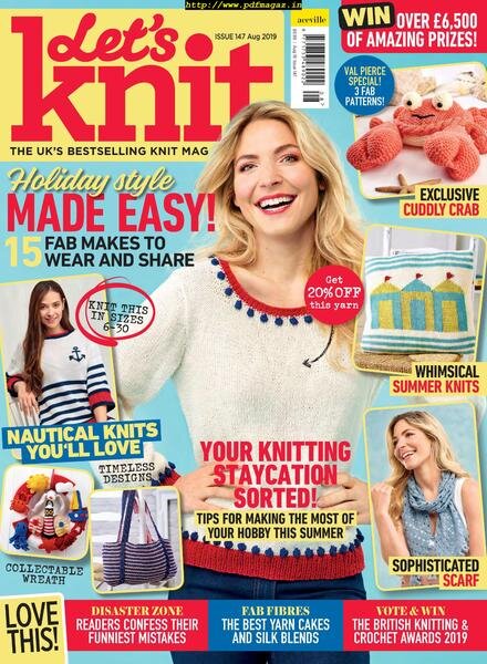 Let’s Knit – September 2019 Cover