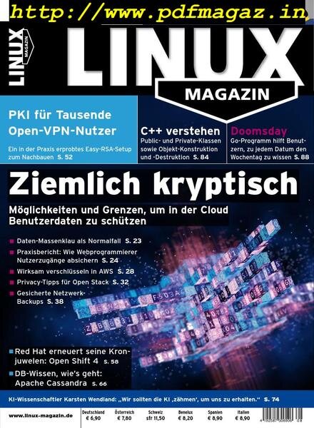Linux-Magazin – August 2019 Cover