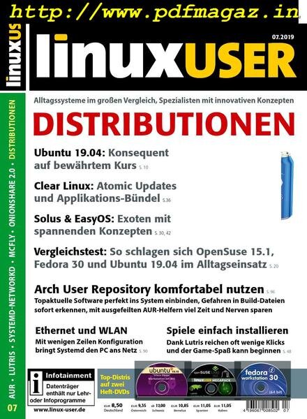 Linux User – Juni 2019 Cover