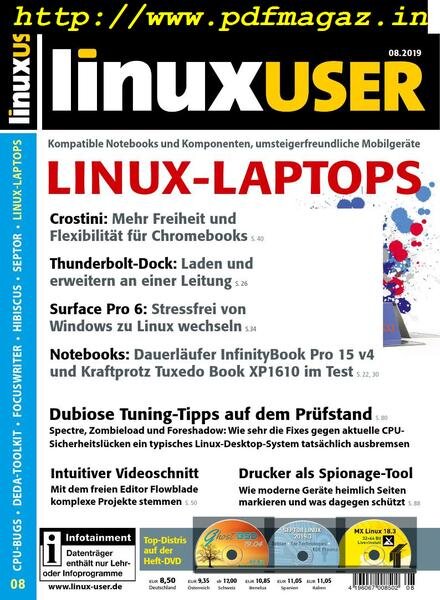 LinuxUser – August 2019 Cover