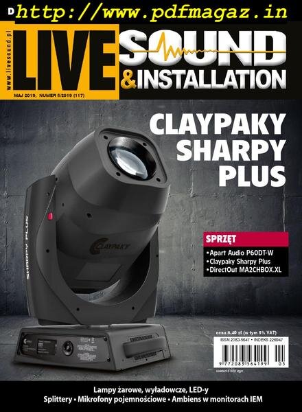 Live Sound & Installation – Maj 2019 Cover