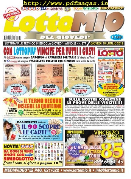 Lottomio del Giovedi – 18 Luglio 2019 Cover