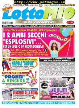 Lottomio del Giovedi – 4 Luglio 2019