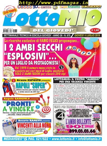 Lottomio del Giovedi – 4 Luglio 2019 Cover