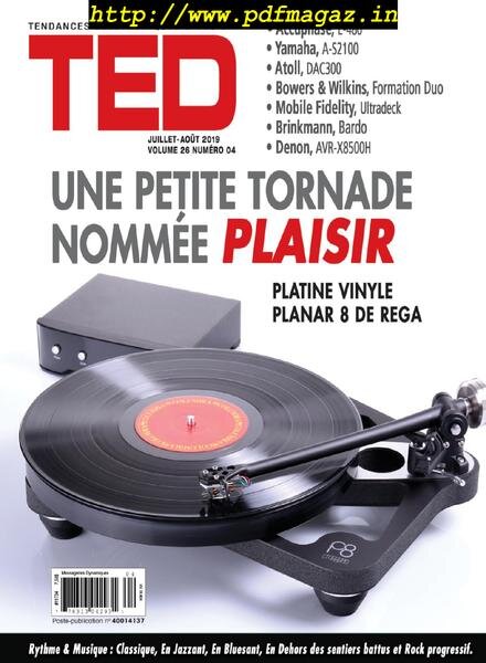 Magazine TED par QA&V – juillet 2019 Cover