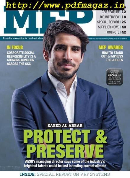 MEP Middle East – August 2019 Cover
