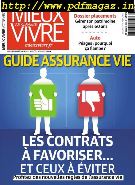 Mieux Vivre Votre Argent – juillet 2019 Cover