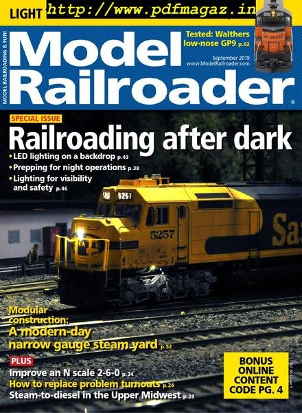 Model Railroader – September 2019 Cover