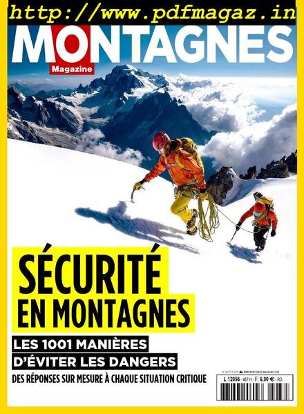 Montagnes Magazine – juillet 2019 Cover