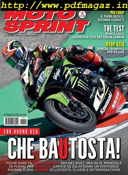 Moto Sprint – 16 Luglio 2019 Cover