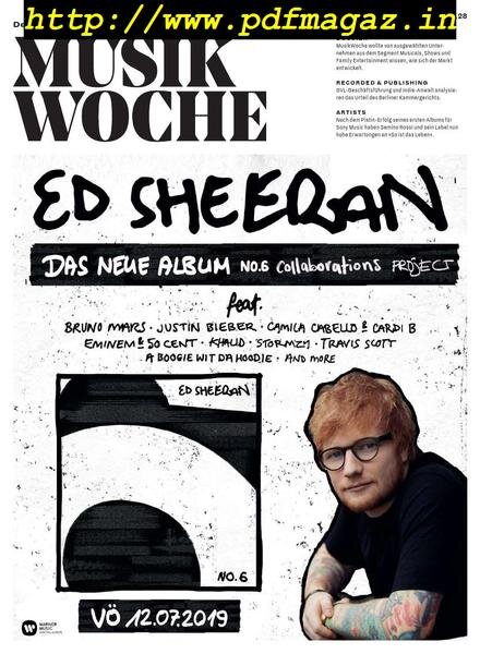 Musikwoche – 8 Juli 2019 Cover