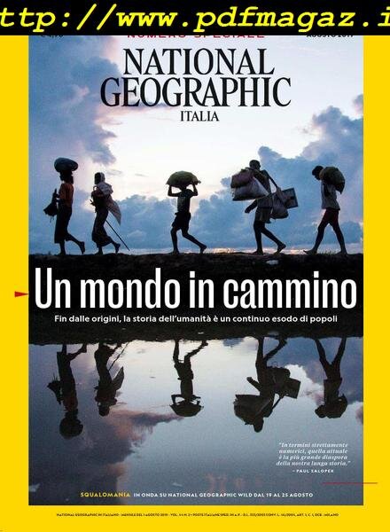 National Geographic Italia – agosto 2019 Cover