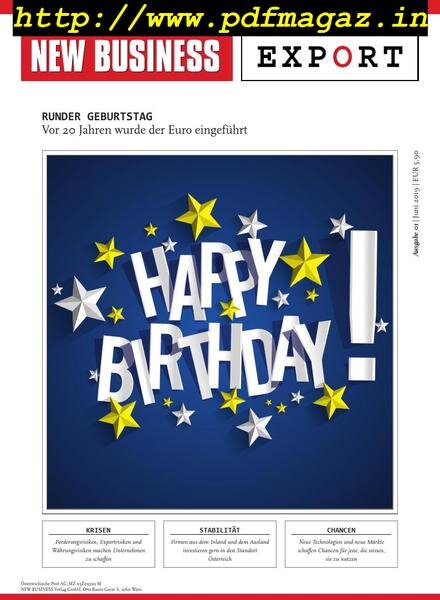 New Business Export – Juni 2019 Cover