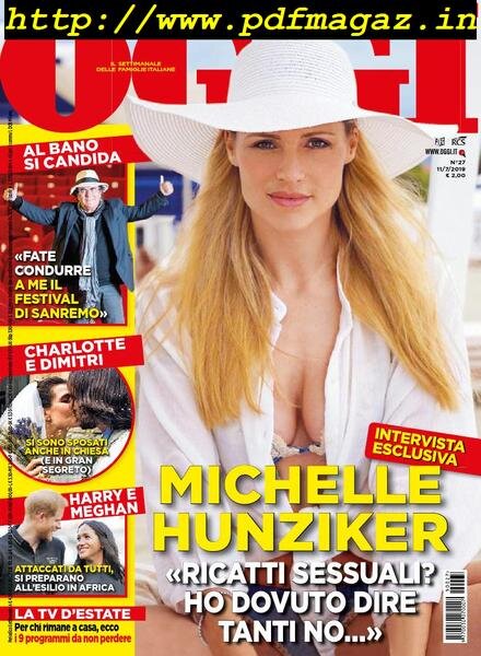 Oggi – 11 luglio 2019 Cover