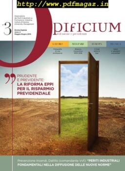 Opificium – Maggio-Giugno 2019