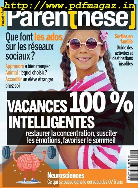 Parenthese – juillet 2019 Cover