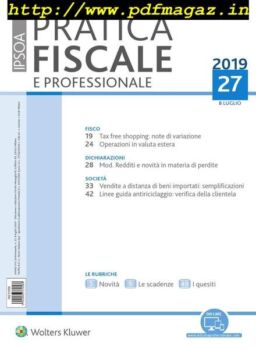 Pratica Fiscale e Professionale N27 – 8 Luglio 2019