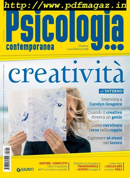 Psicologia Contemporanea – Luglio-Agosto 2019 Cover