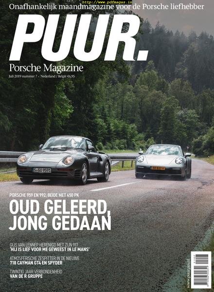 PUUR Porsche Magazine – juli 2019 Cover