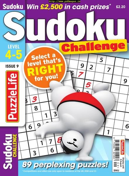 PuzzleLife Sudoku Challenge – July 2019 Cover