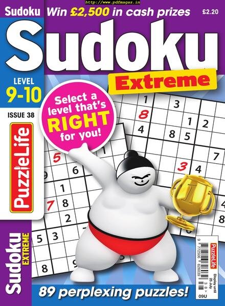 PuzzleLife Sudoku Extreme – June 2019 Cover