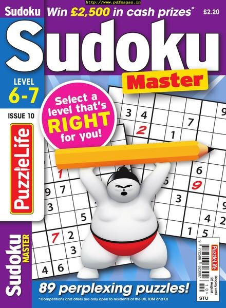 PuzzleLife Sudoku Master – July 2019 Cover