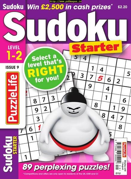 PuzzleLife Sudoku Starter – July 2019 Cover