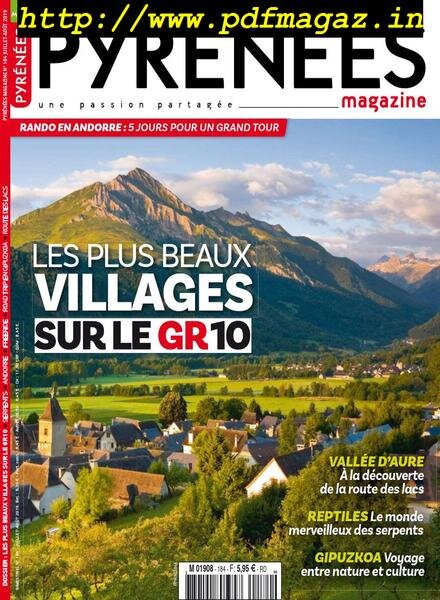 Pyrenees Magazine – Juillet-Aout 2019 Cover