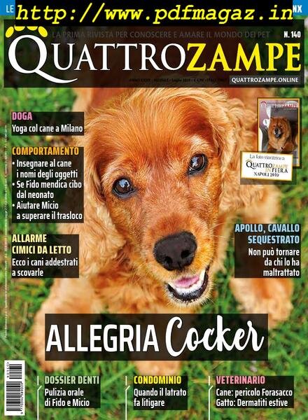 QuattroZampe – luglio 2019 Cover