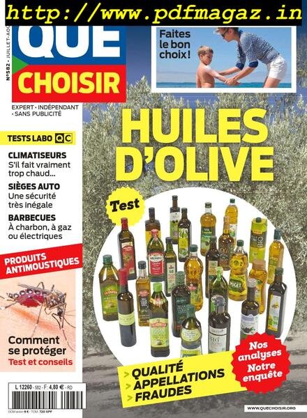 Que Choisir – Juillet-Aout 2019 Cover