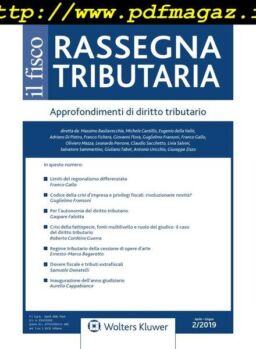 Rassegna Tributaria – Febbraio 2019