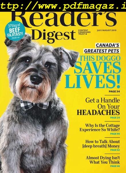 Reader’s Digest Canada – July 2019 Cover