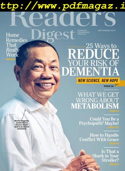 Reader’s Digest Canada – September 2019 Cover