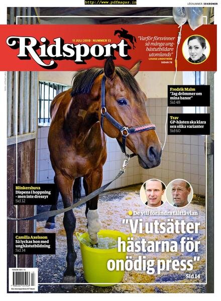 Ridsport – 11 juli 2019 Cover