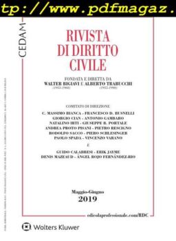 Rivista di Diritto Civile – Marzo 2019