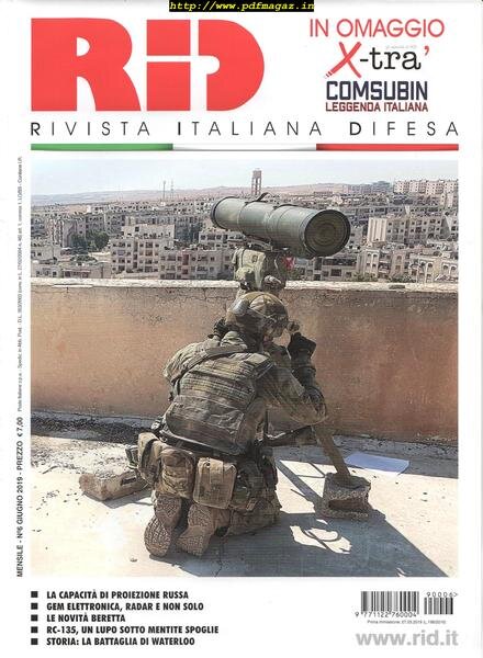 Rivista Italiana Difesa – Giugno 2019 Cover