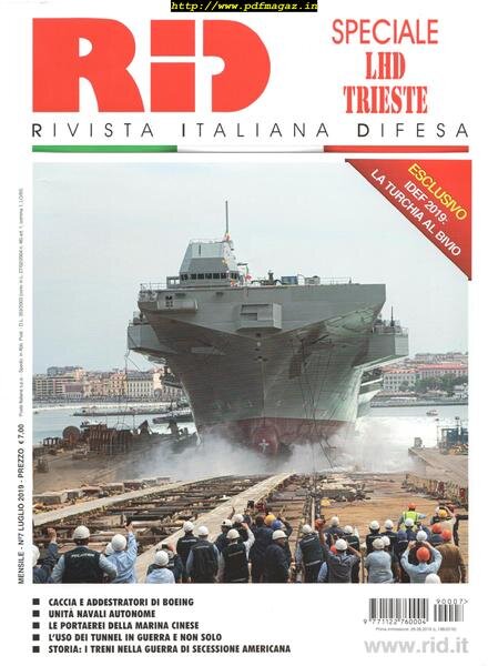 Rivista Italiana Difesa – Luglio 2019 Cover