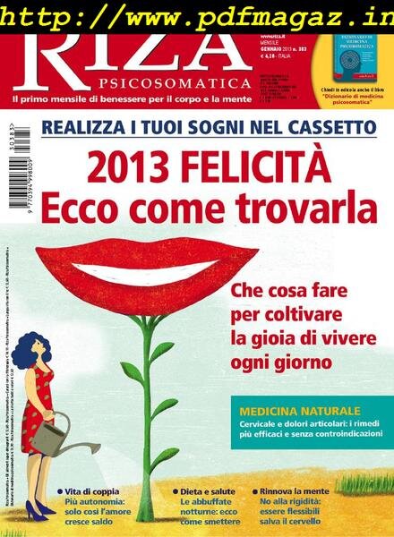 Riza Psicosomatica – Gennaio 2013 Cover