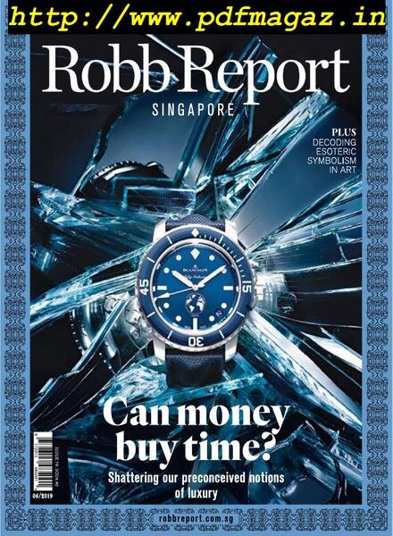 Robb Report Singapore – June 2019 Cover
