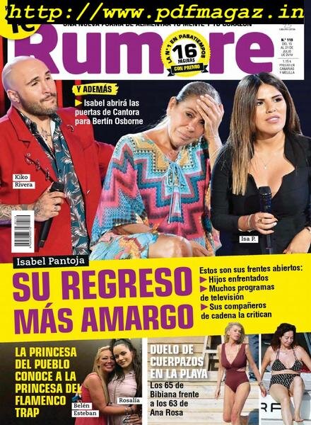Rumore – 15 julio 2019 Cover