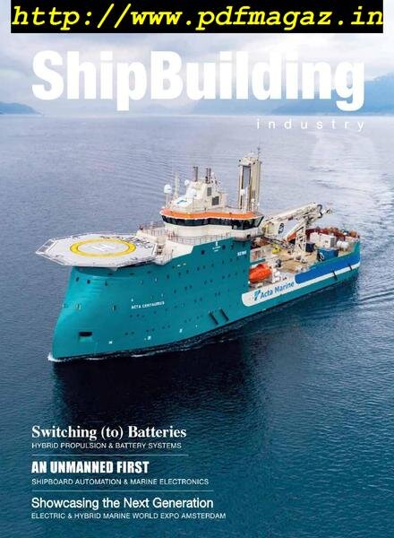 ShipBuilding Industry – Vol.13 Issue 3, 2019 Cover