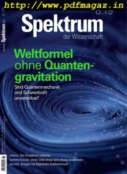 Spektrum der Wissenschaft – August 2019