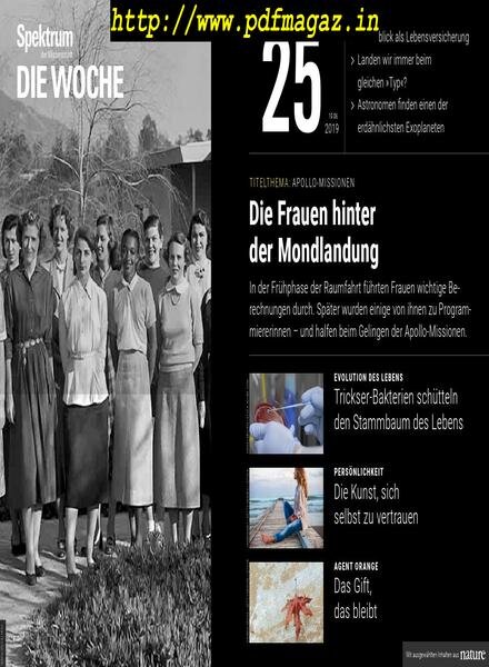 Spektrum Die Woche – 21 Juni 2019 Cover