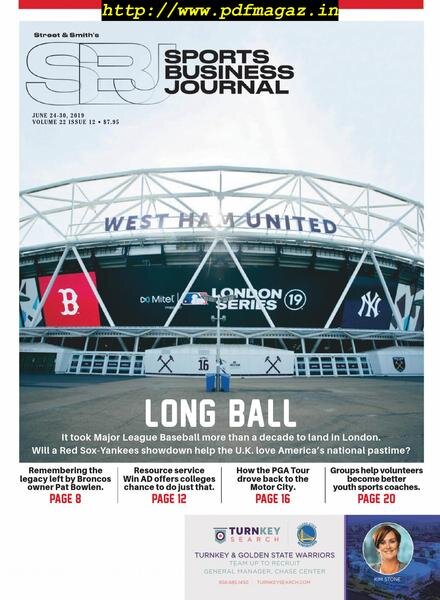 SportsBusiness Journal – 24 June 2019 Cover