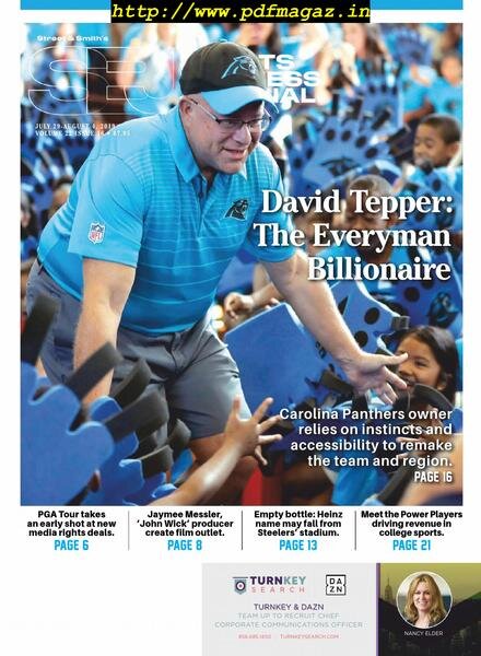 SportsBusiness Journal – 29 July 2019 Cover