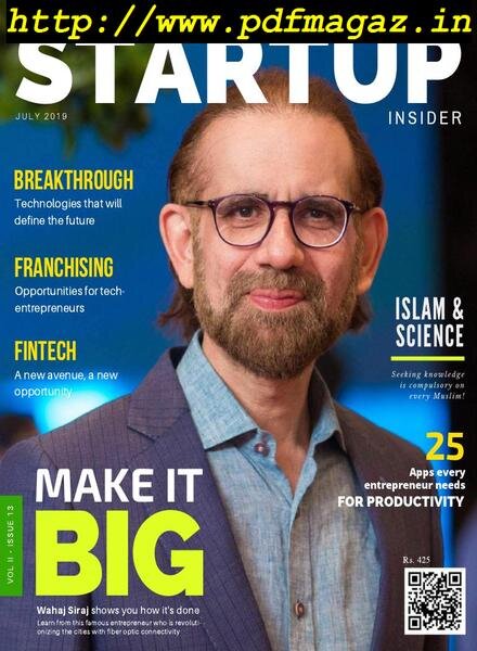 Startup Insider – July 2019 Cover