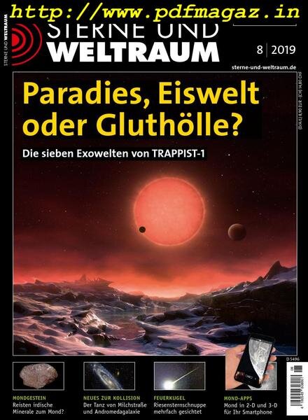 Sterne und Weltraum – Juli 2019 Cover