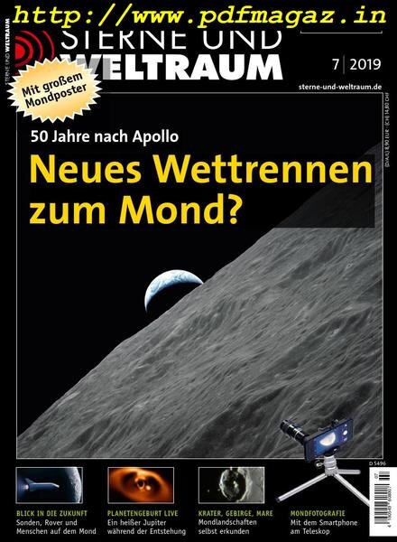 Sterne und Weltraum – Juni 2019 Cover