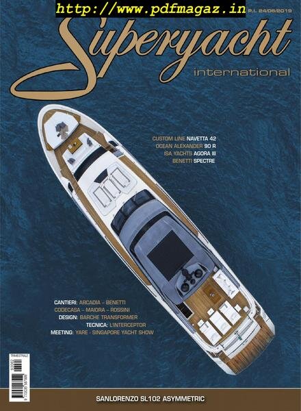 Superyacht International Edizione Italiana – luglio 2019 Cover